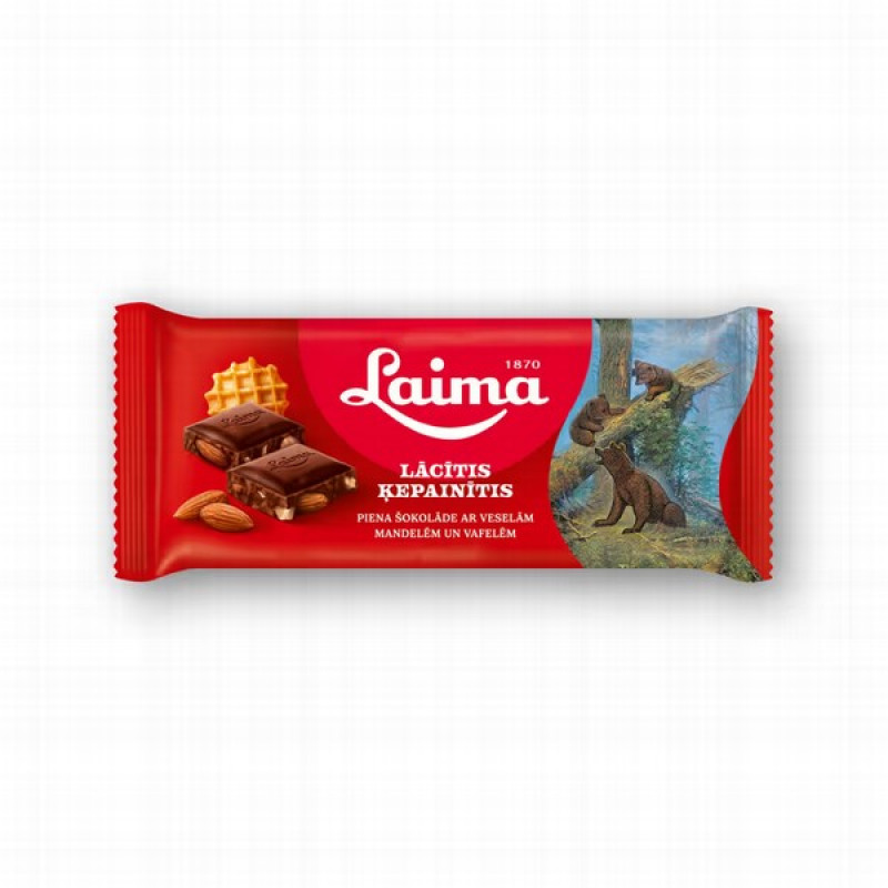 Šokolāde Laima Lācītis Ķepainītis piena 90g 1/11 (18.05.27) Latvija