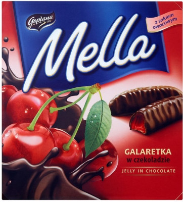 Konfekšu kaste Mella ķiršu 190g 1/24 (04.27) Polija