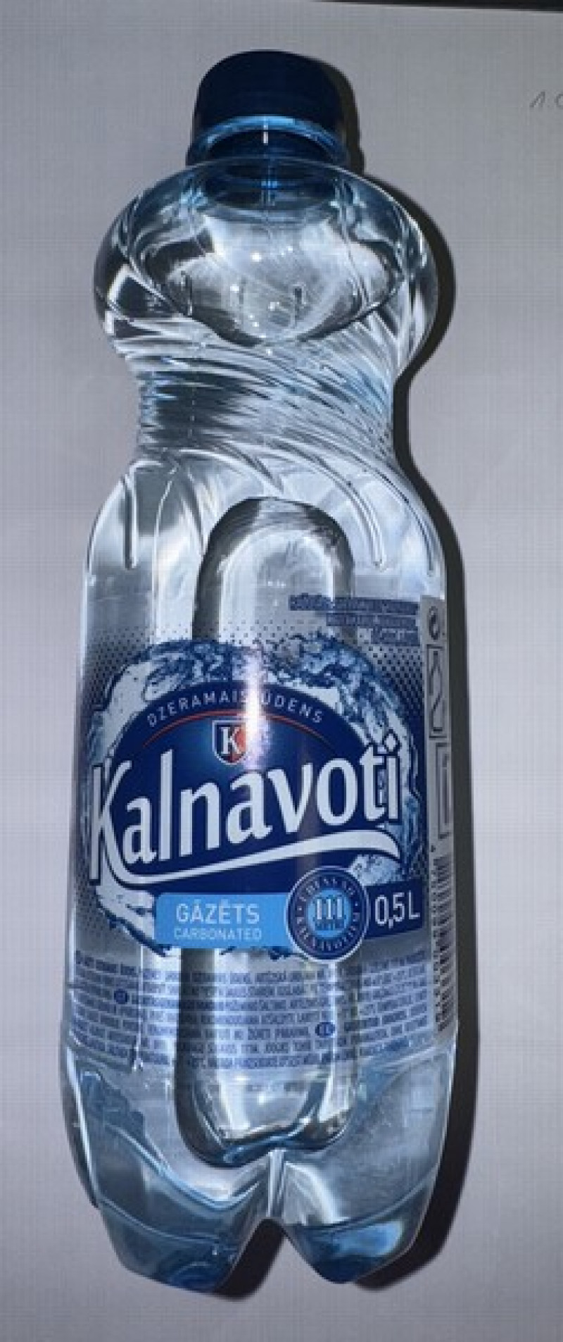 Dzeramais ūdens Kalnavoti gāzēts 0.5L DEPOZĪTS 0.10eur 1/12 (05.06.27) Latvija