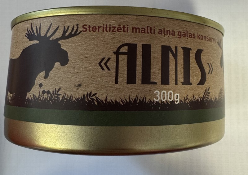 Aļņa gaļa malta sterilizēta 300g Švēde 1/48 (12.11.2028) Latvija