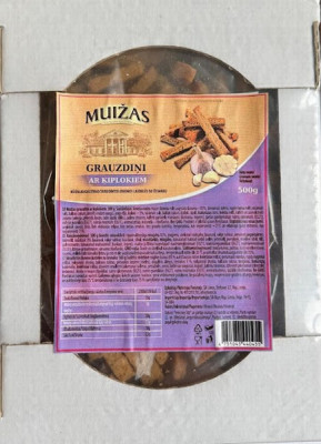 Maizes grauzdiņi Muižas ar ķiplokiem 500g (04.06.26) Ukraina