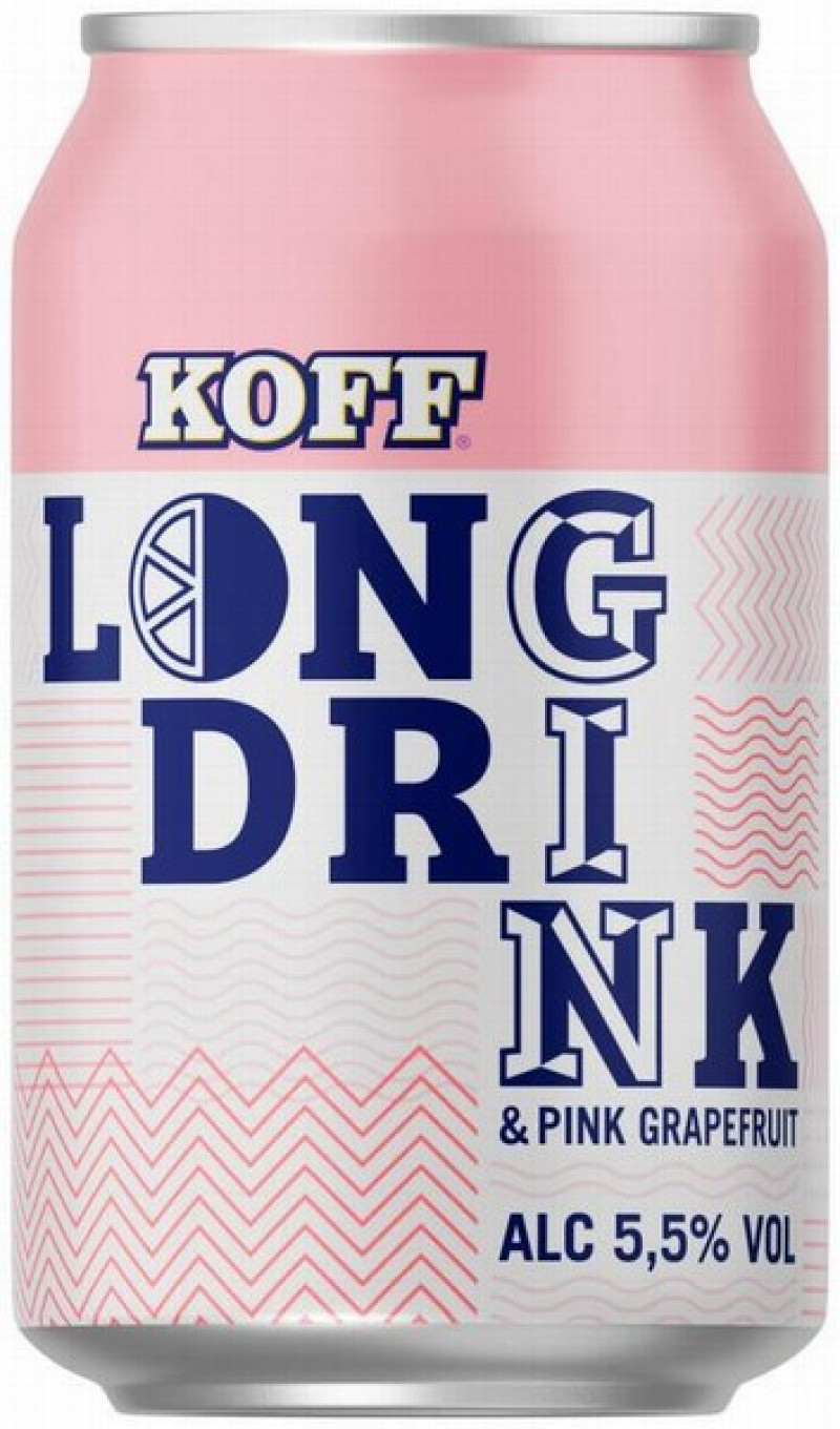 Sidrs KOFF pink grapefruit 5.5% 0.33l 1/24 (09.06.26) Igaunija