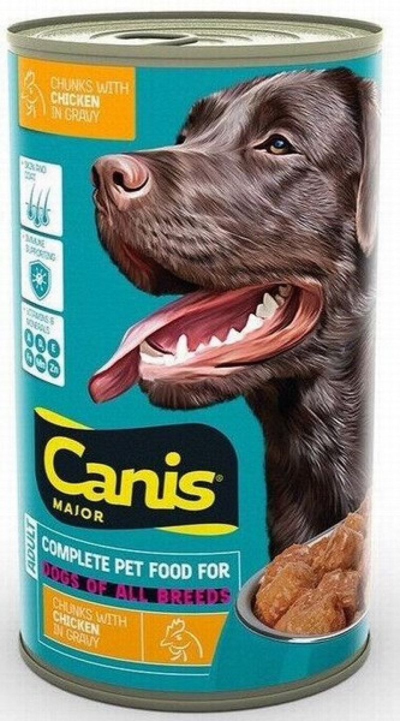 Suņu konservi Canis Major ar liellopu 1.250kg (13.01.28)Polija