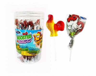 Ledenes uz kociņa rooster lolipop 15g*30gb (24.10.27) Ķīna