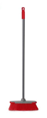 Birste ar alumīnija kātu 128cm sark/pelēka Ķīna