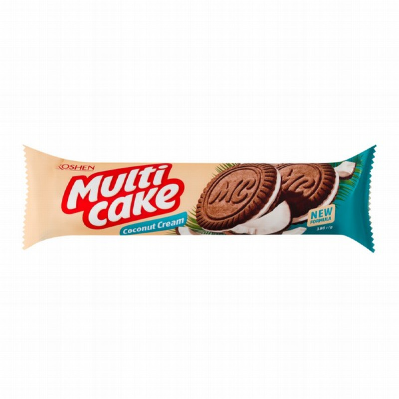 Cepumi Roshen Multicake ar kokosriekstu pildījumu 180g (17.06.27)Ukraina