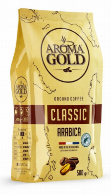Kafija maltā Aroma Gold Classic 500g  (21.12.27)Nīderlande