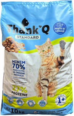 KAķu sausā barība ThankQ Standart ar vistu 10kg(08.08.26) Polija