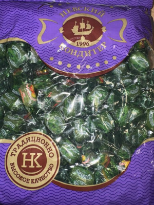 Karameles Djušes Piparmētru 1kg 1/6(24.03.27) Krievija
