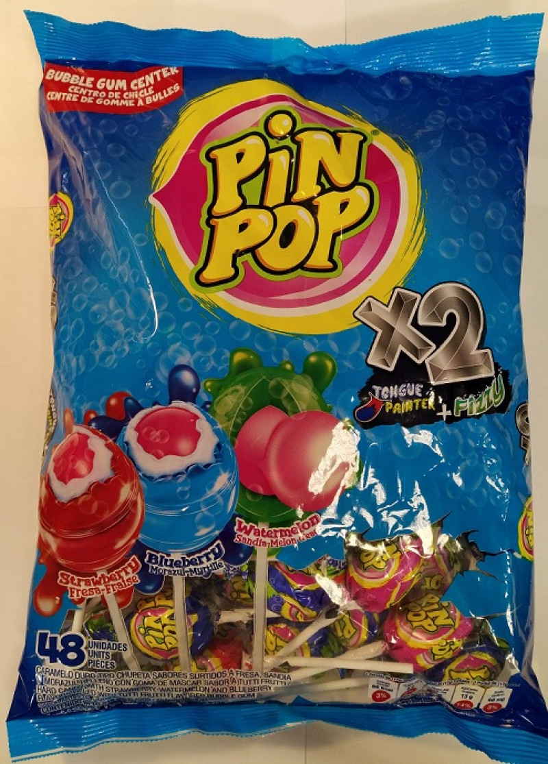 Ledenes uz kociņa Pin Pop X2 Fizzy 48gb*18g (16.05.27) Kolumbija