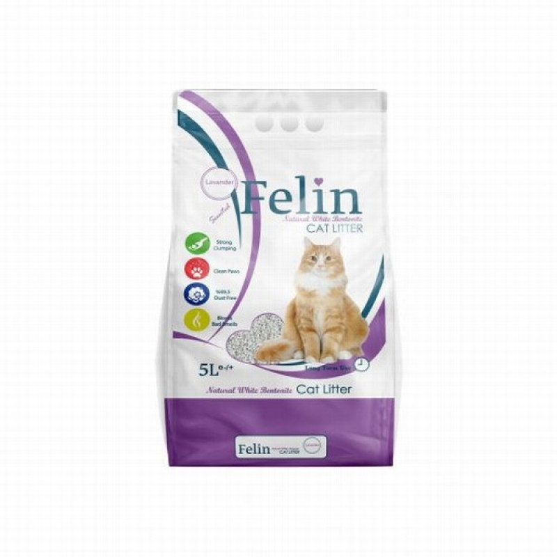 Smiltis kaķu tualetei Felin Lavanda 5L Spānija