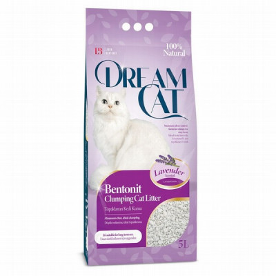 Smiltis kaķu tualetei cementējošas Dream cat Lavander 5l(22.12.28)Turcija