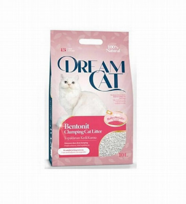 Smiltis kaķu tualetei cementējošas Dream cat baby powder 10L (17.07.2028)