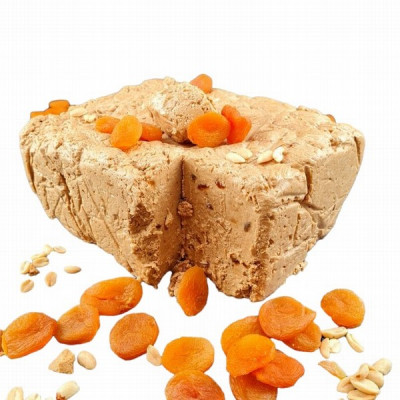 Halva Zemesriekstu ar aprikozēm 4kg (08.09.26) (daudzumu norādīt kilogramos,pilnas kastes) Latvija