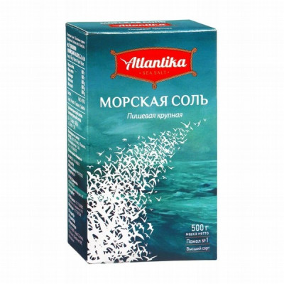 Sāls Rupjā  Atlantika jūras 500g 1/9(25.06.27)Krievija