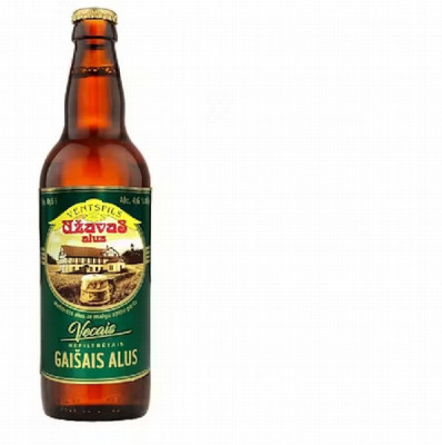 Alus Užavas Vecais nefiltrētais gaišais 0.5L 4.6% 1/20 DEPOZĪTA maksa 0.10 eiroLV