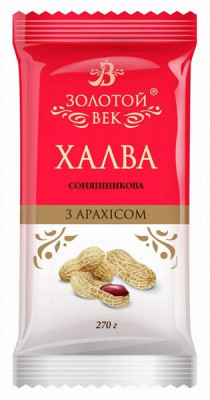 Halva Zolotoj Vek saulespuķu ar zemesriekstiem 270g 1/20 (08.01.27) Ukraina