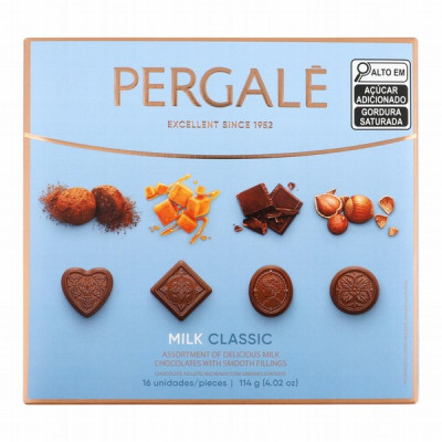 Konfekšu kaste Pergale piena 114g (11.02.27) Lietuva