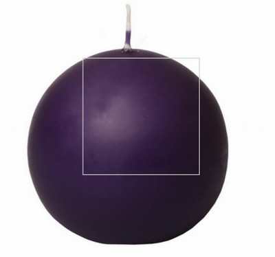 Svece Diana 8cm Pērļu lode tumši violeta 1/12 Latvija