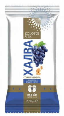 Halva Zolotoj Vek zemesriekstu ar rozīnēm 270g (08.01.27) Ukraina