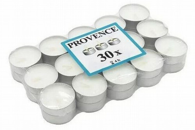 Svece Tējas 30gb baltas Ķīna