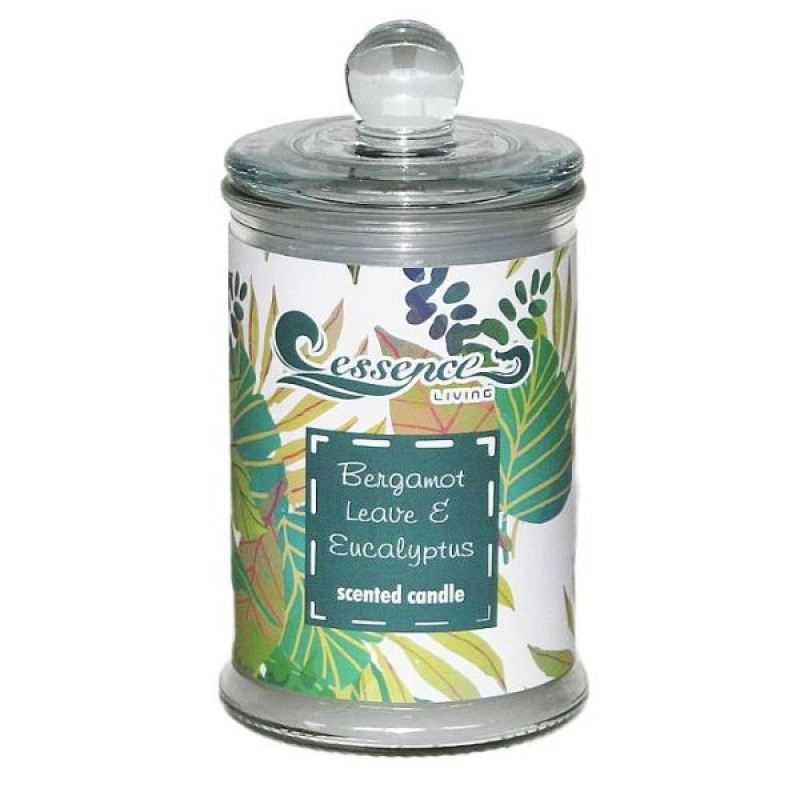 Svece Bergamot eucalipt aromātiska stiklā 1/12