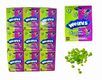 Dražejas Weirds  Green apple berry blast 45g*36gb (24.06.28) Pakistāna