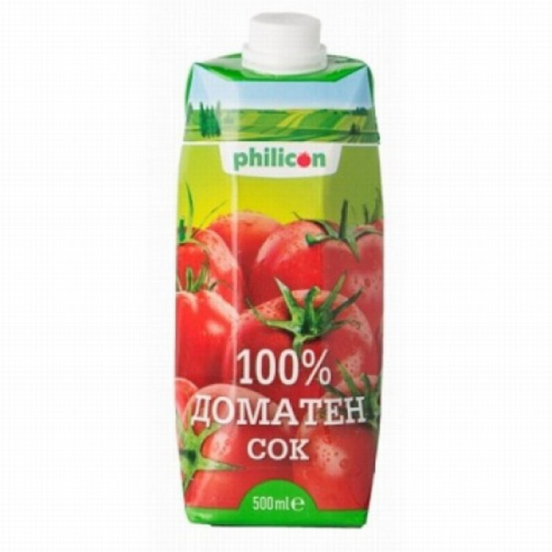 Sula Philicon Tomātu 100% 0.5L  1/12(29.04.27) Bulgārija