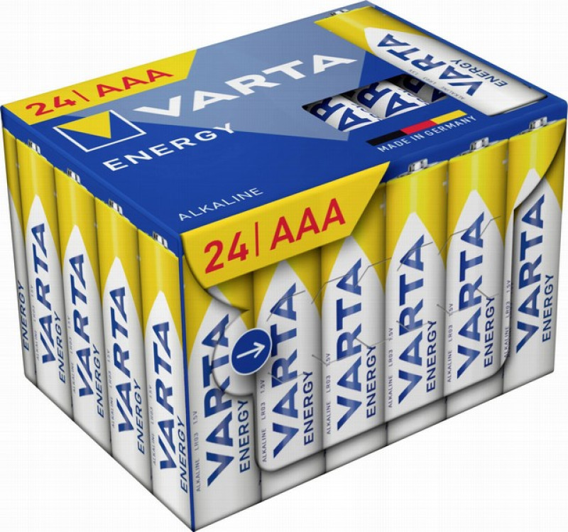 Baterijas Varta AAA LR03 Energy 1*24gb Box(cena par iepak.) 