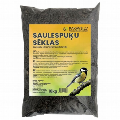 Saulespuķu sēklas melnās 10kg(1.60 euro kg)(17.09.27) Polija