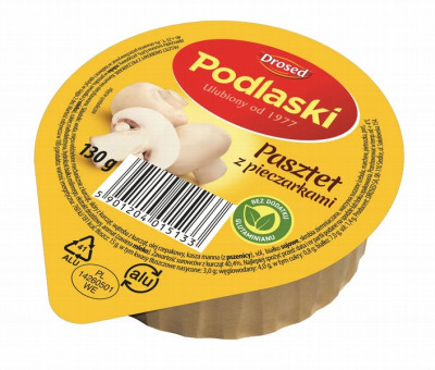 Pastēte Podlaski sēņu 130g(09.12.27) Polija