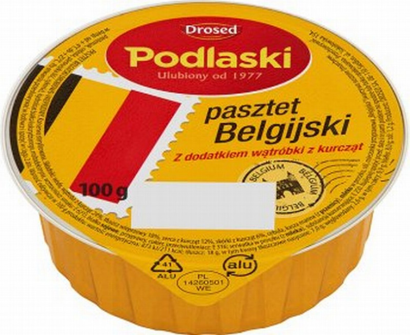 Pastēte Podlaski Beļģu105g (22.04.28) Polija