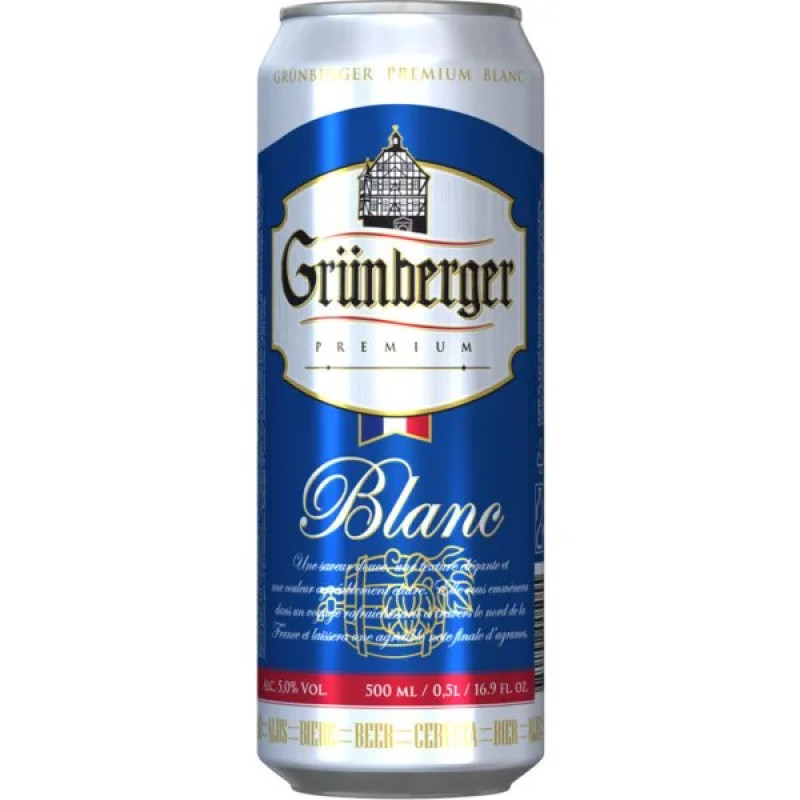 Cēsu GRUBERGER BLANC 5% 0.5l 1/24(01.01.27)Latvija
