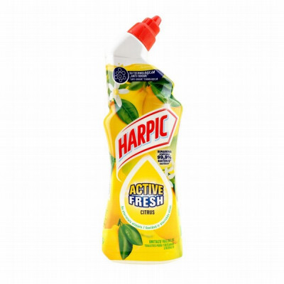 Tualetes tīrīšanas līdzeklis Harpic Active Fresh gel Citrus Gourmand 750ml (16.11.27) Polija
