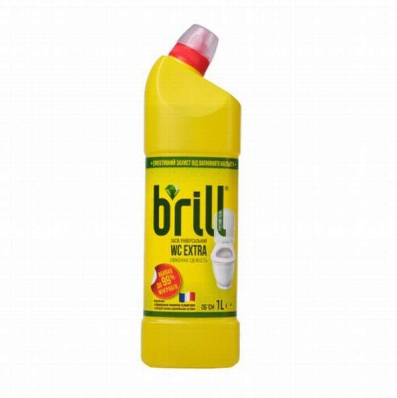 Universāls līdzeklis pret kaļķakmeni Brill wc 1L extra citrons (04.05.27)