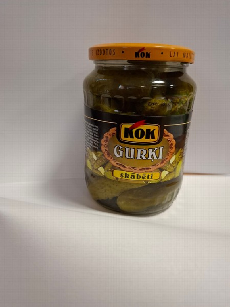 KOK Gurķi skābēti 680g.1/12 (09.10.28) Turcija