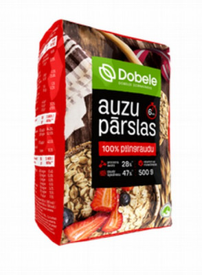 Dobeles auzu pārslas pilngraudu 500g (29.03.27) 1/10 Latvija LABA CENA!