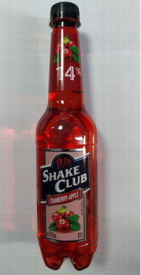 Kokteilis Shake Club Dzērvene-Ābols 0.5L 14% DEPOZĪTS 0.10 eiro 1/12 Lietuva