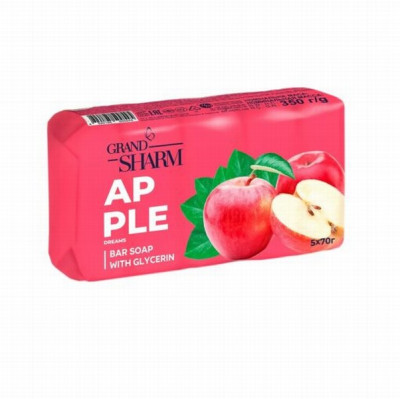 Grand Šarm tualetes ziepes Ābolu sapņi 70g 1/5 (21.03.28)
