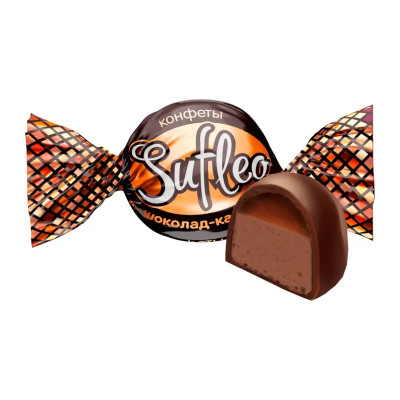 Glazētas konfektes Sufleo šokolādes-krējuma, karamele 1kg (1/4) (25.11.26) Krievija