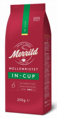 Kafija maltā Merrild in Cup 250g 1/6 (22.01.27) Itālija