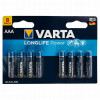 Baterijas Varta AAA LR03 1*8 Longlife (cena par IEPAKOJUMU)