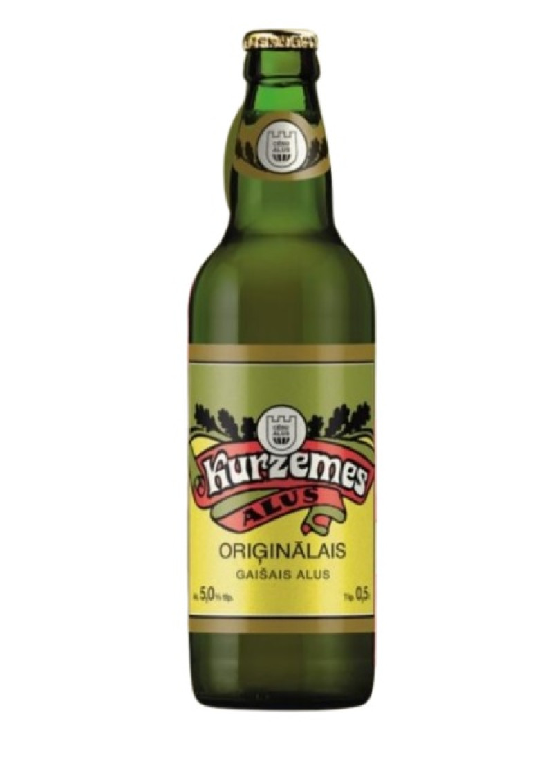 Alus Cēsu Kurzemes oriģinālais 5% 0,5L DEPOZĪTS 0.10eur 1/20 (04.02.27) Latvija