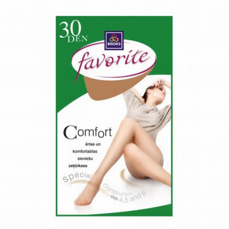 Zeķbikses Favorite 30den Comfort gaišas 6.izm