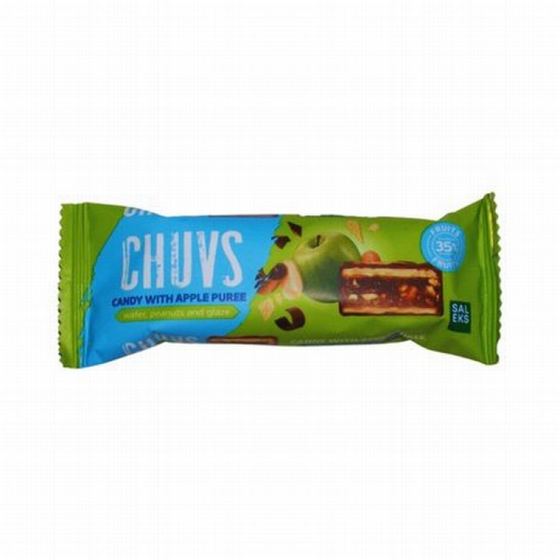 Vafeļu batoniņš CHUVS ābolu glazūrā 30g 1/15 (15.01.27) Ukraina