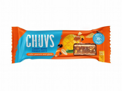 Vafeļu batoniņš CHUVS glazēts mango 30g 1/15 (15.01.27) Ukraina