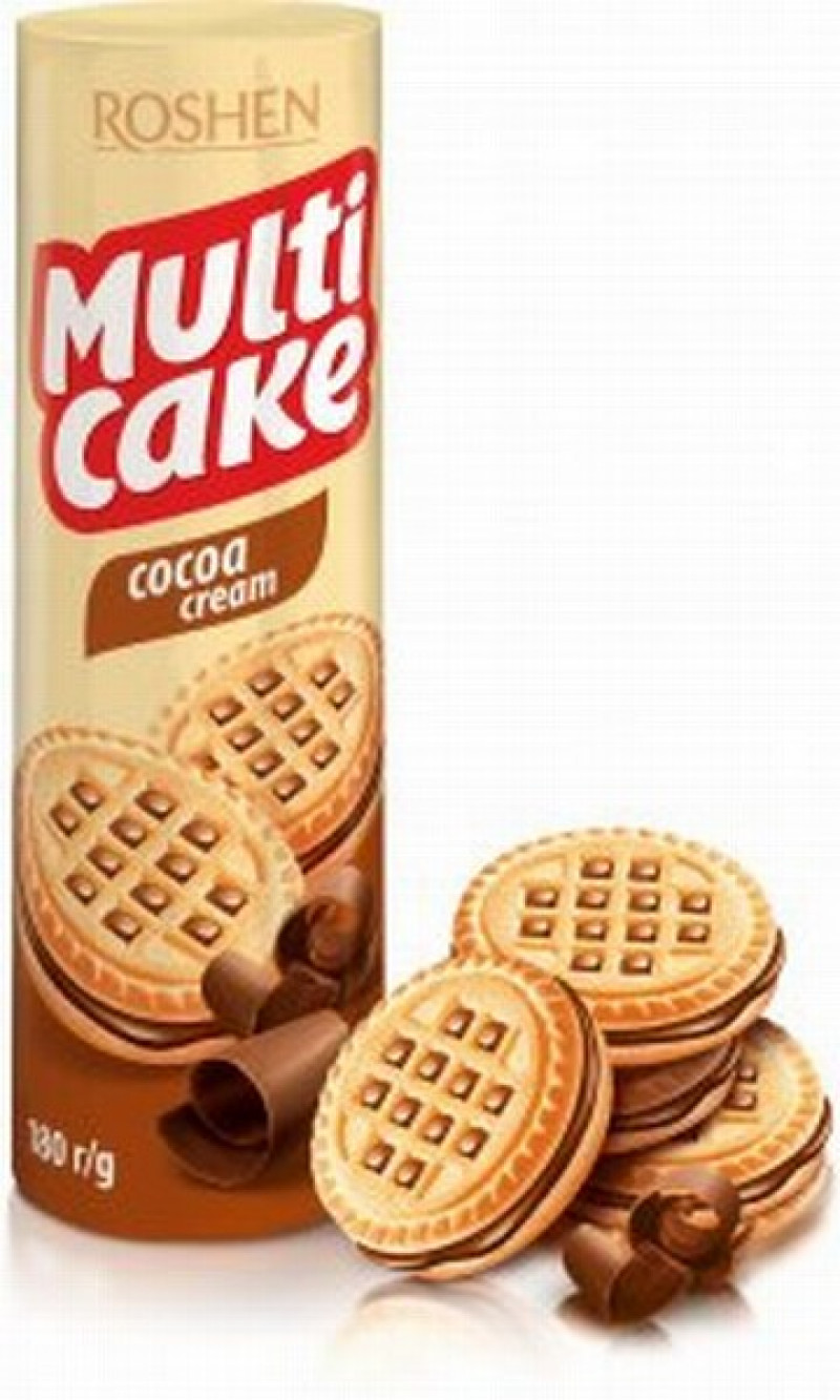 Cepumi Roshen Multicake ar kakao pildījumu 180g 1/28 (11.07.27) Ukraina LABA CENA