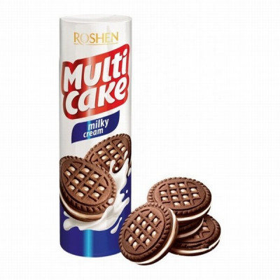 Cepumi Roshen Multicake ar piena pildījumu 180g 1/28 (04.08.27) Ukraina