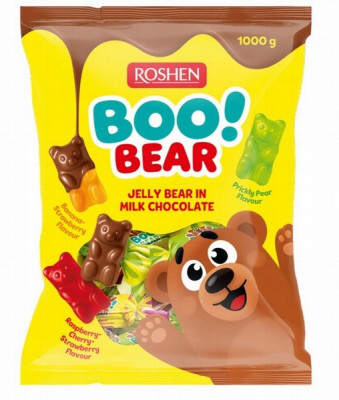 Roshem Konfekte marmelāde šokolādē "Boo!Bear!" 1kg (01.03.2027)Kazahstāns