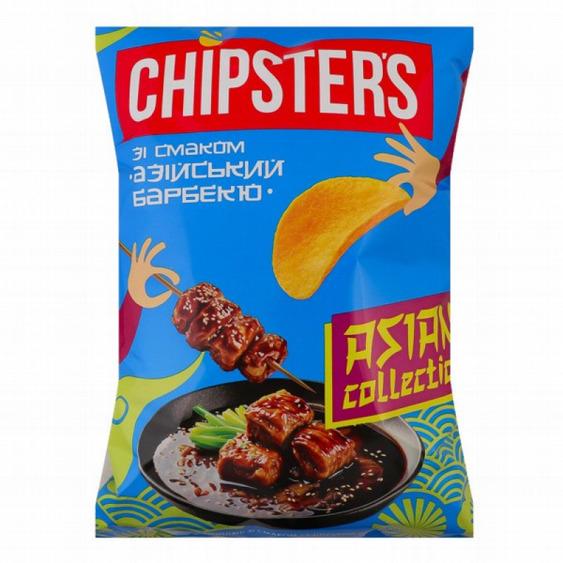 Čipsi Chipster's  BBQ ASIA 100g 1/16 (09.03.27) Ukraina